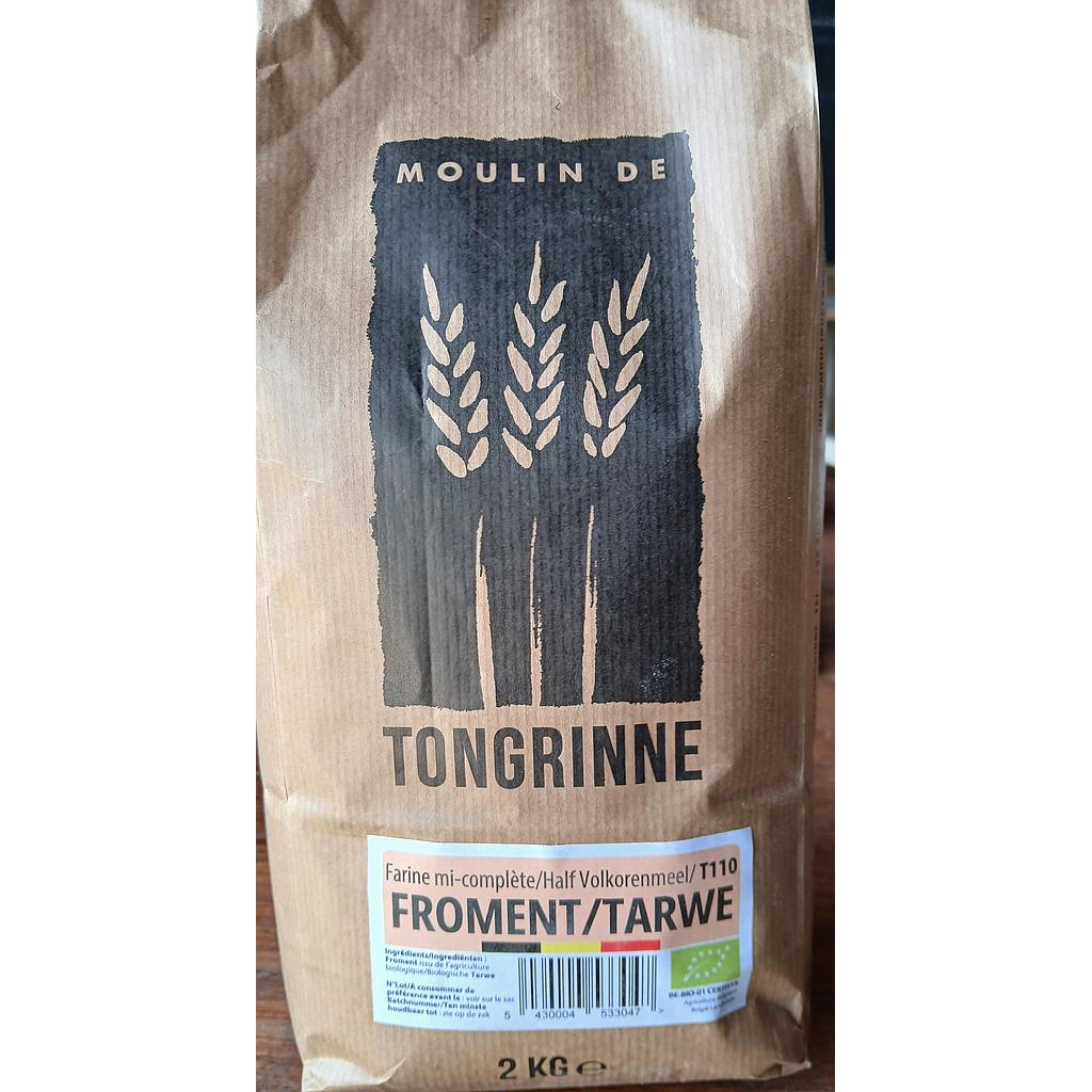 Farine mi-complète Froment T110 BIO*